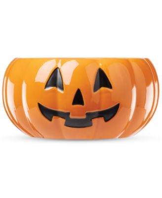 Lenox Porcelain Halloween Figural Pumpkin Candy Bowl