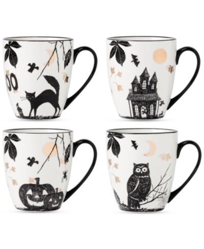 Набор рождественных кружек Lenox Assorted Haunted Halloween, 4 шт.