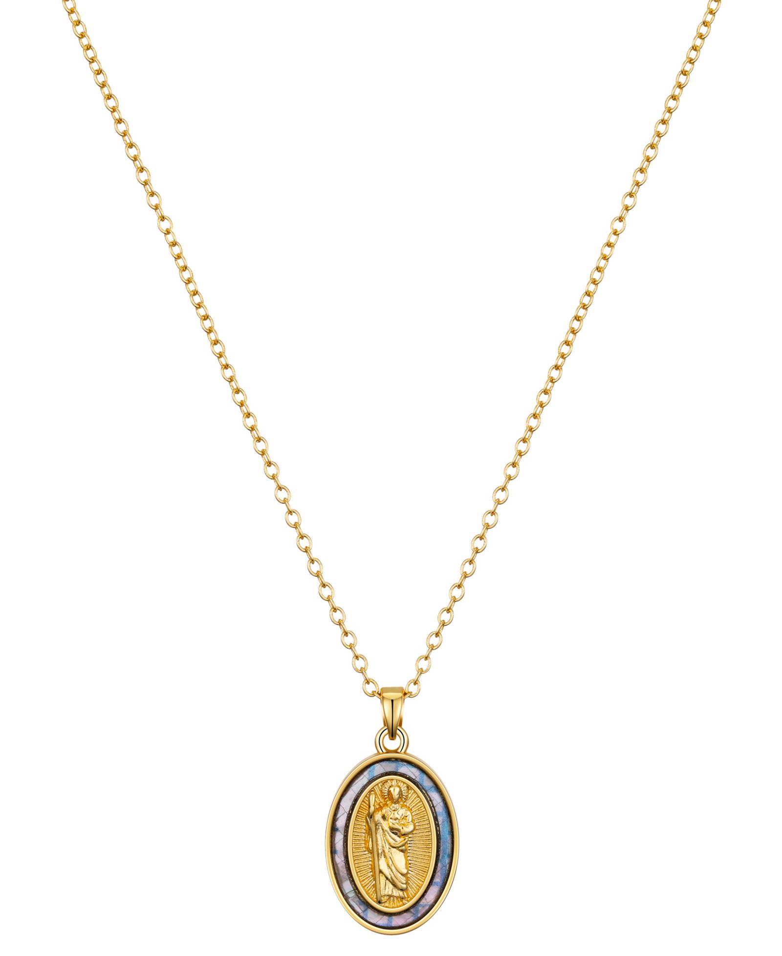Подвеска Unwritten Light Blue Enamel Saint