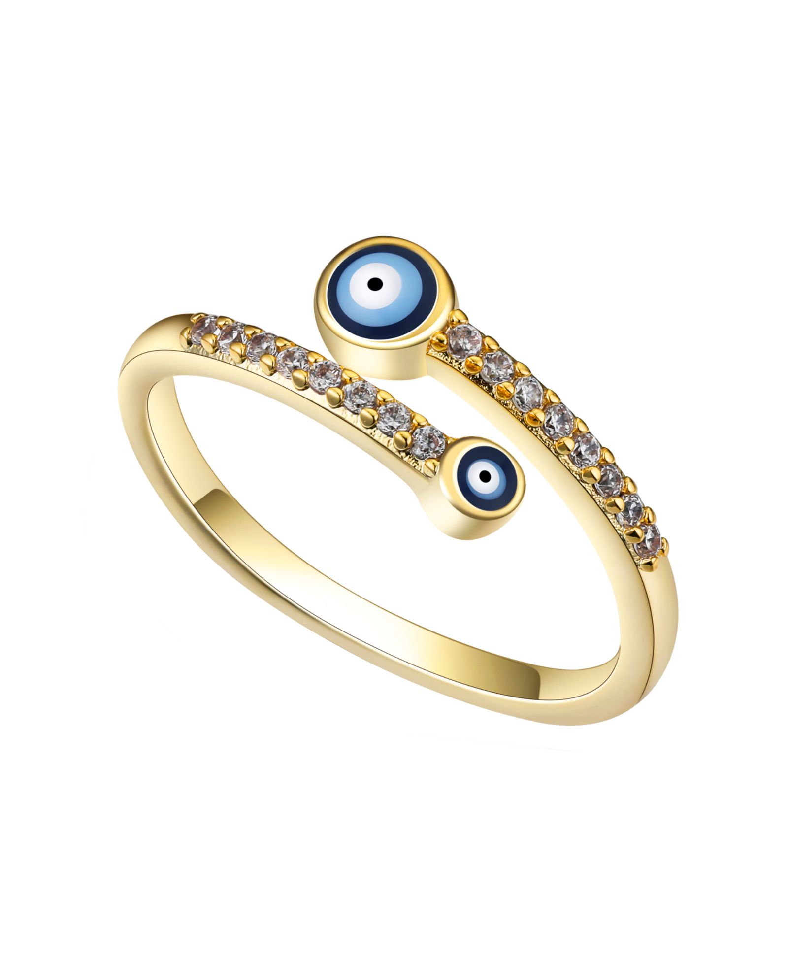 Кольцо Unwritten Cubic Zirconia Evil Eye Bypass