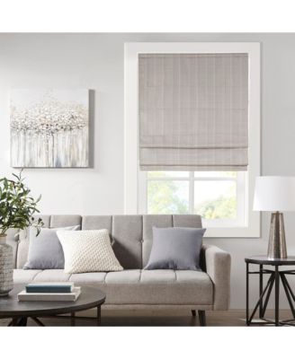 Ромшторка Madison Park Basketweave Blackout Cordless Roman Shade, Single Panel