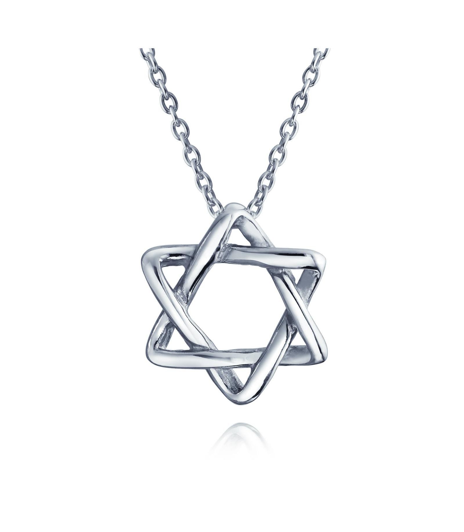 Кулон-подвеска Bling Jewelry в виде переплетенной звезды Давида из стерлингового серебра .925