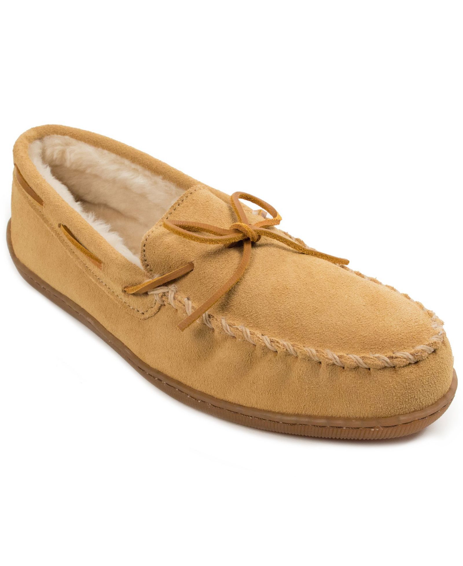 Minnetonka Men's Pile Lined Hardsole Wide Width Slipper