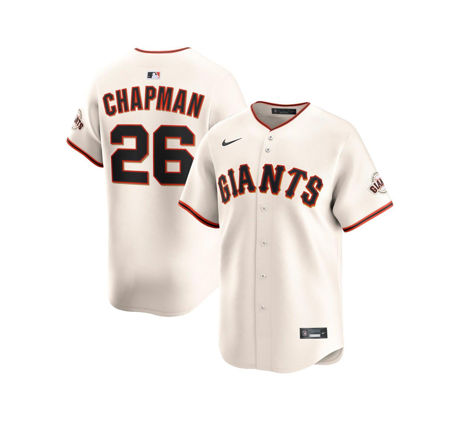 Мужская джерси Nike Matt Chapman Cream San Francisco Giants Home Limited Player