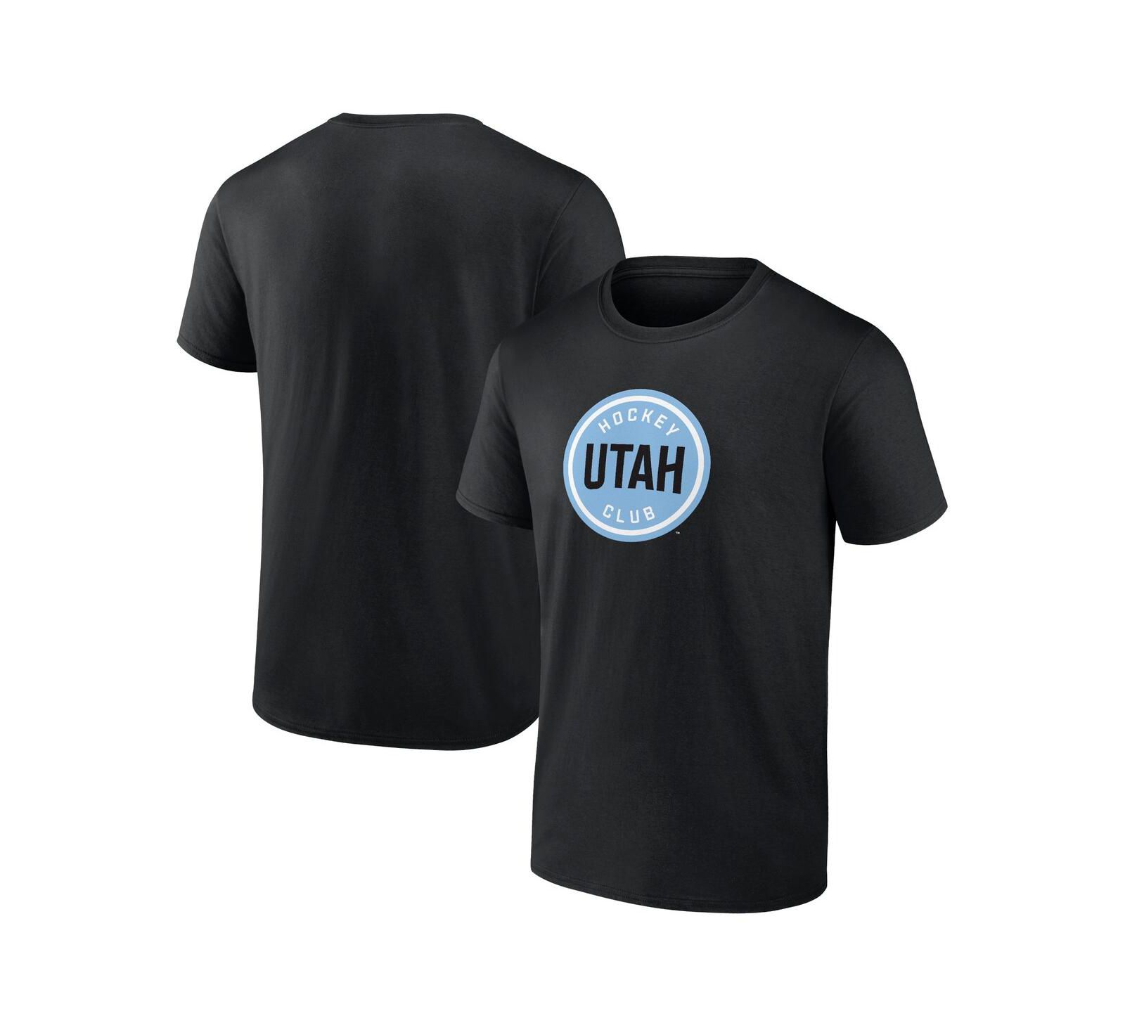 Мужская футболка Fanatics Utah Hockey Club Draft Logo черная