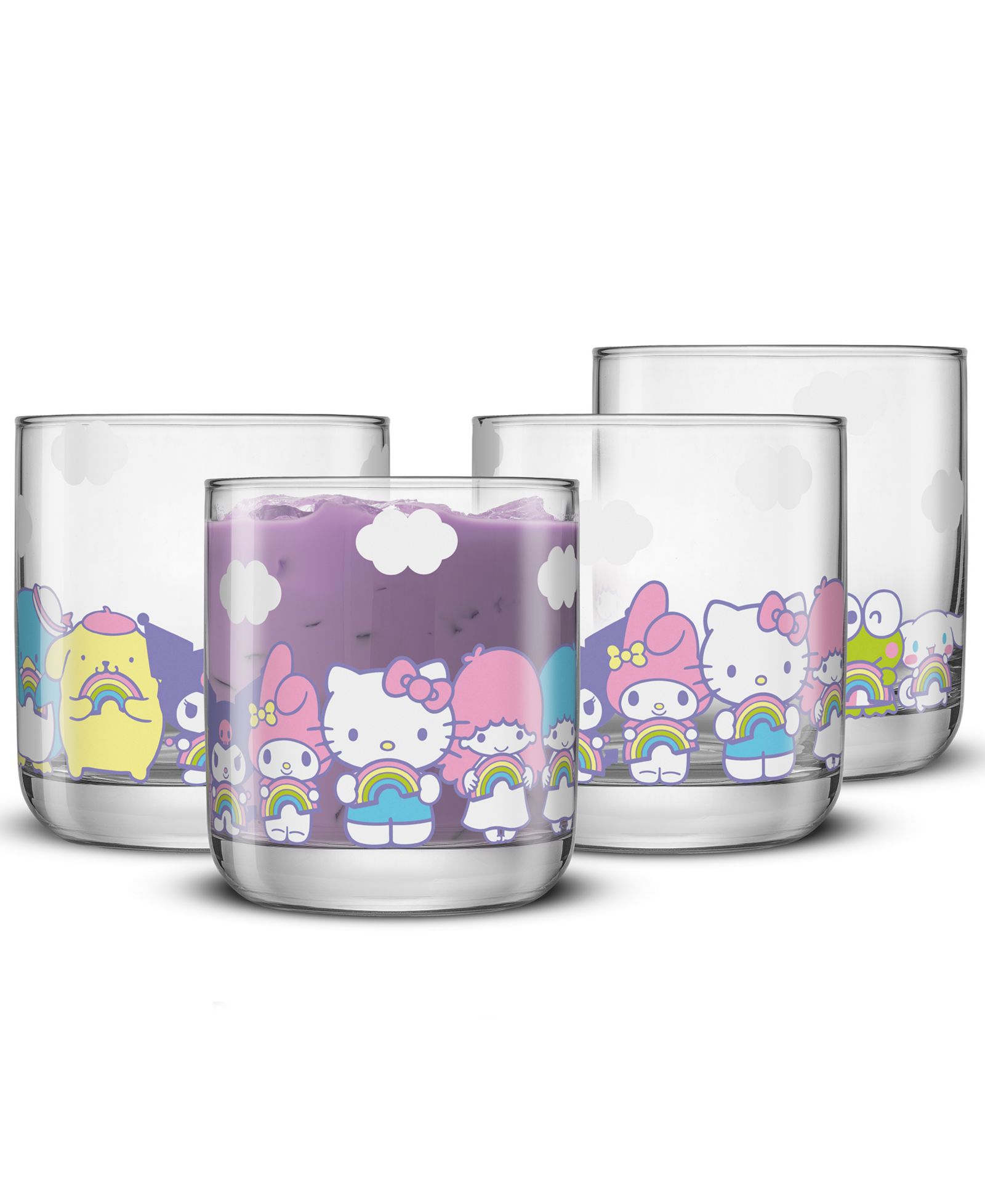 JoyJolt Набор стаканов Sanrio Hello Kitty, 4 шт.
