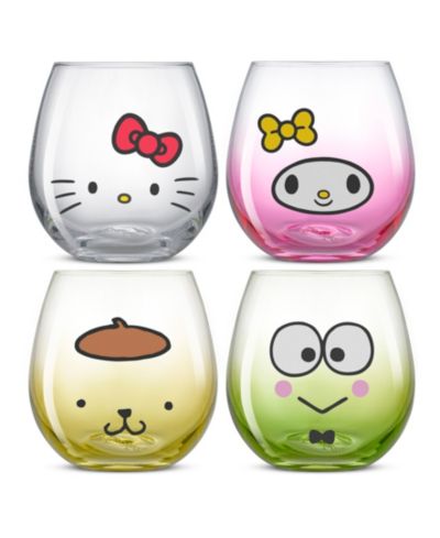 JoyJolt набор из 4 шт. стаканов Hello Kitty and Friends Hello Sippy
