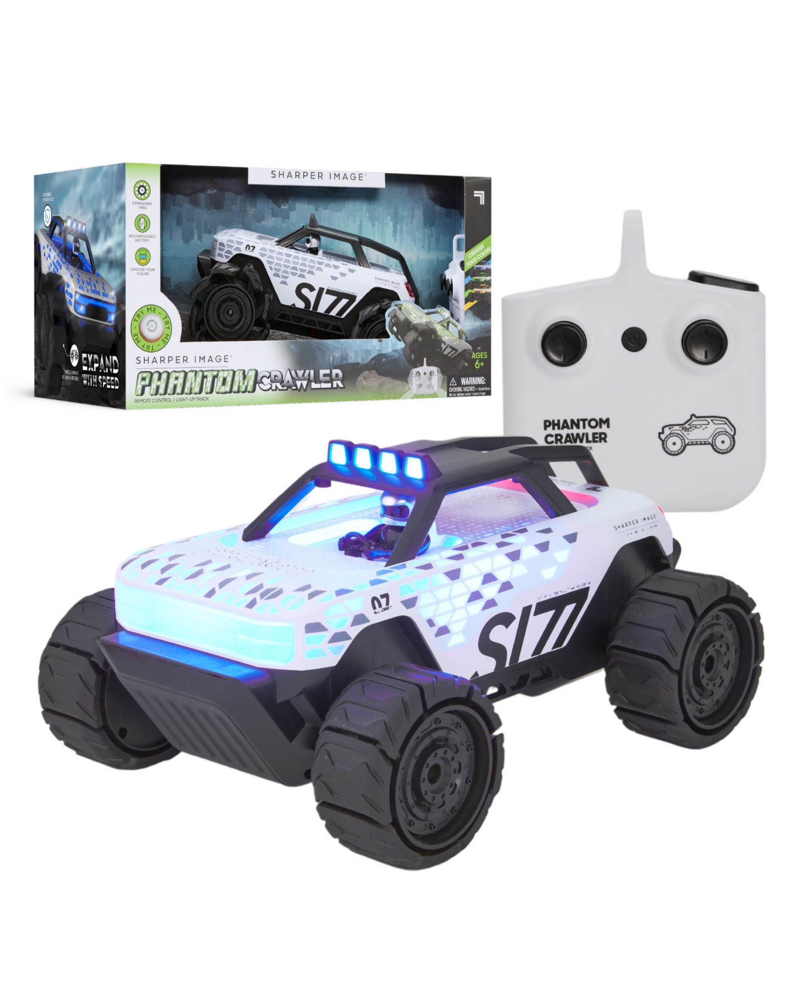 Машинка на радиоуправлении Sharper Image Phantom Crawler Light-Up Truck