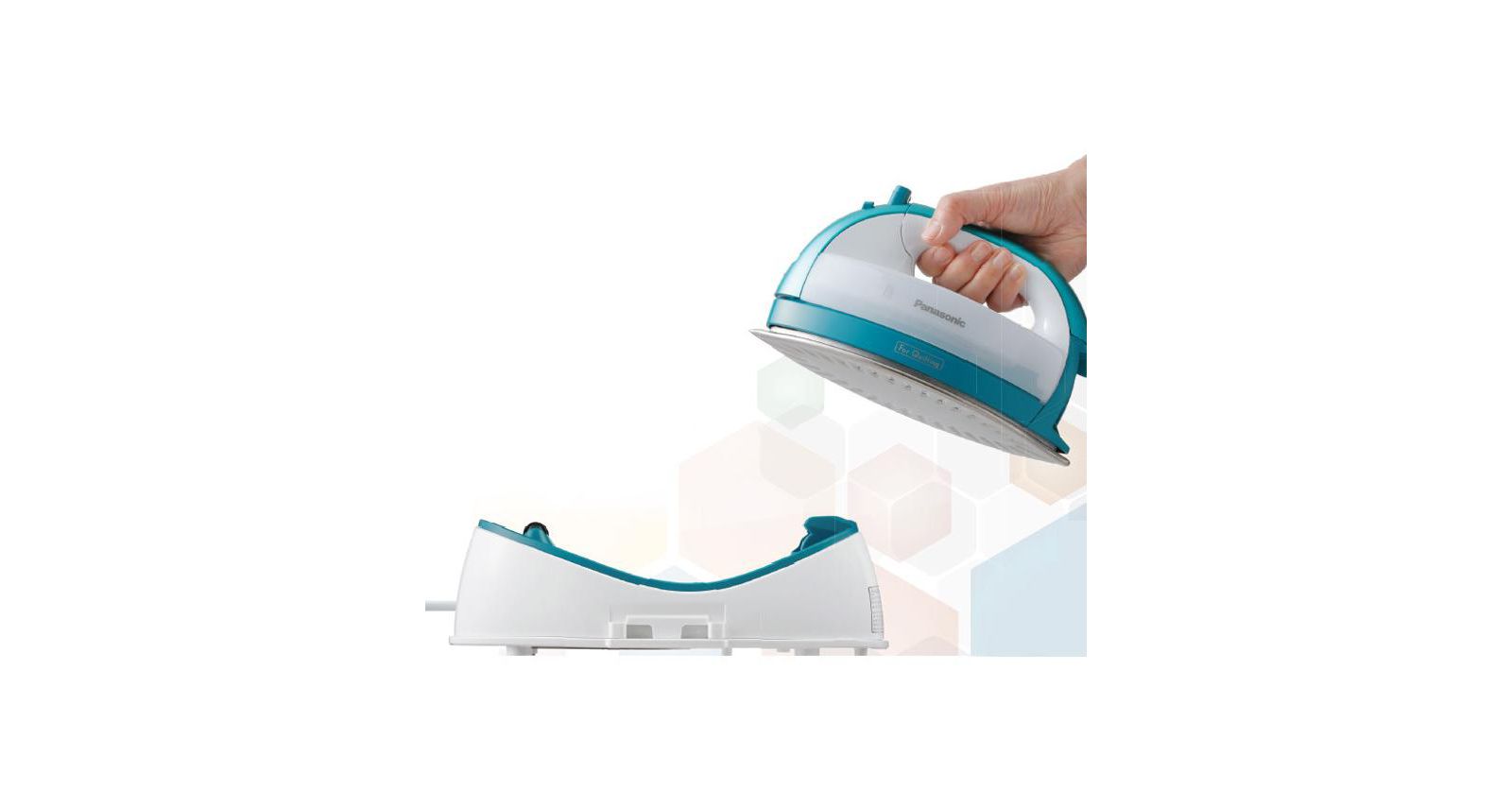 Panasonic NI-QL1000 Cordless 360 Freestyle Steam/Dry Iron with Case (Teal)