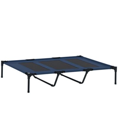 Поднятая дышащая лежанка для собак PawHut 48" x 36" Dark Blue