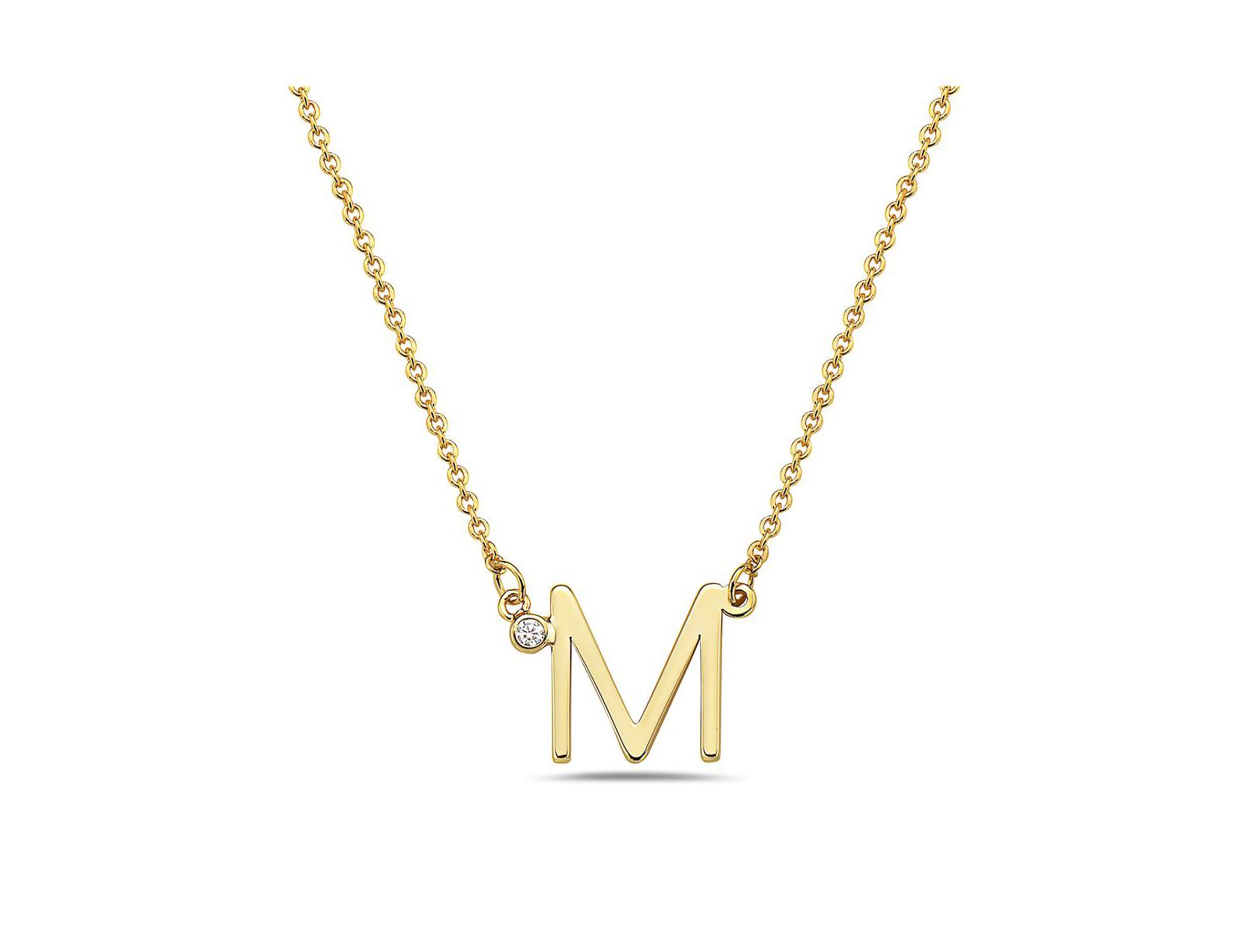 Колье GiGiGirl Timeless Plated Brilliant Cubic Zirconia Initial