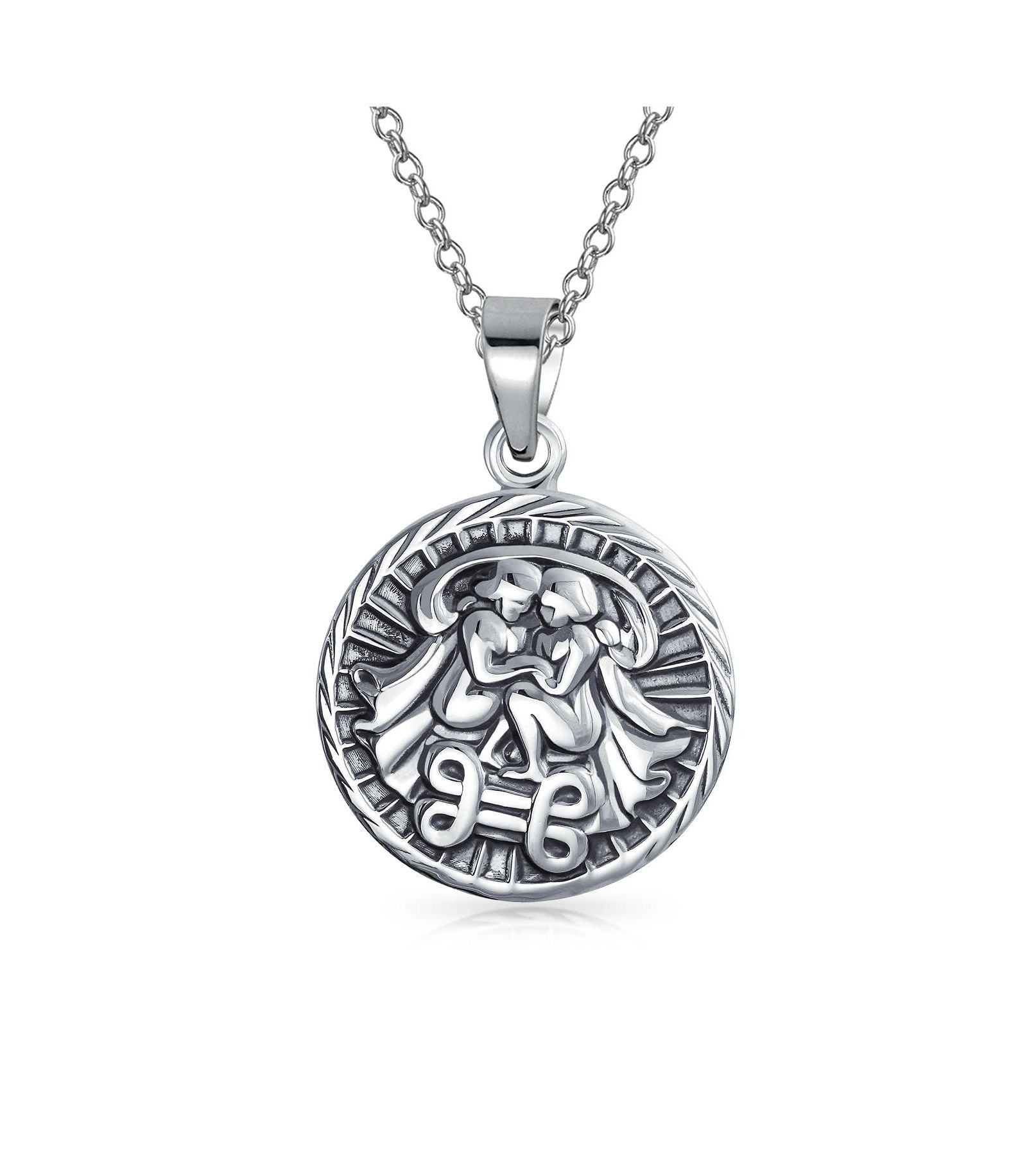 Подвеска Bling Jewelry Gemini Zodiac Sign