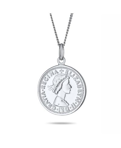 Bling Jewelry кулон-медальон Royal Special Coin Disc Round Circle 1957 Special Queen Elizabeth