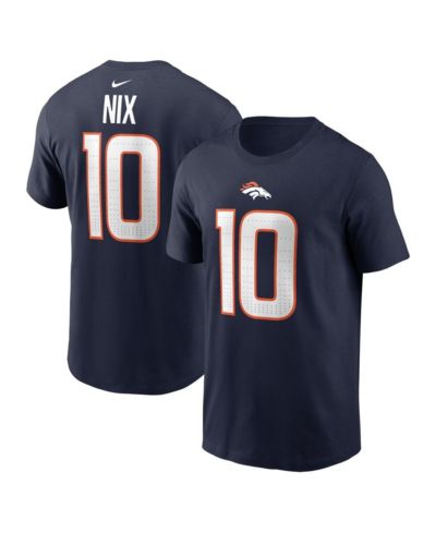 Nike Men's Bo Nix Navy Denver Broncos 2024 NFL Draft Player Name & Number T-Shirt