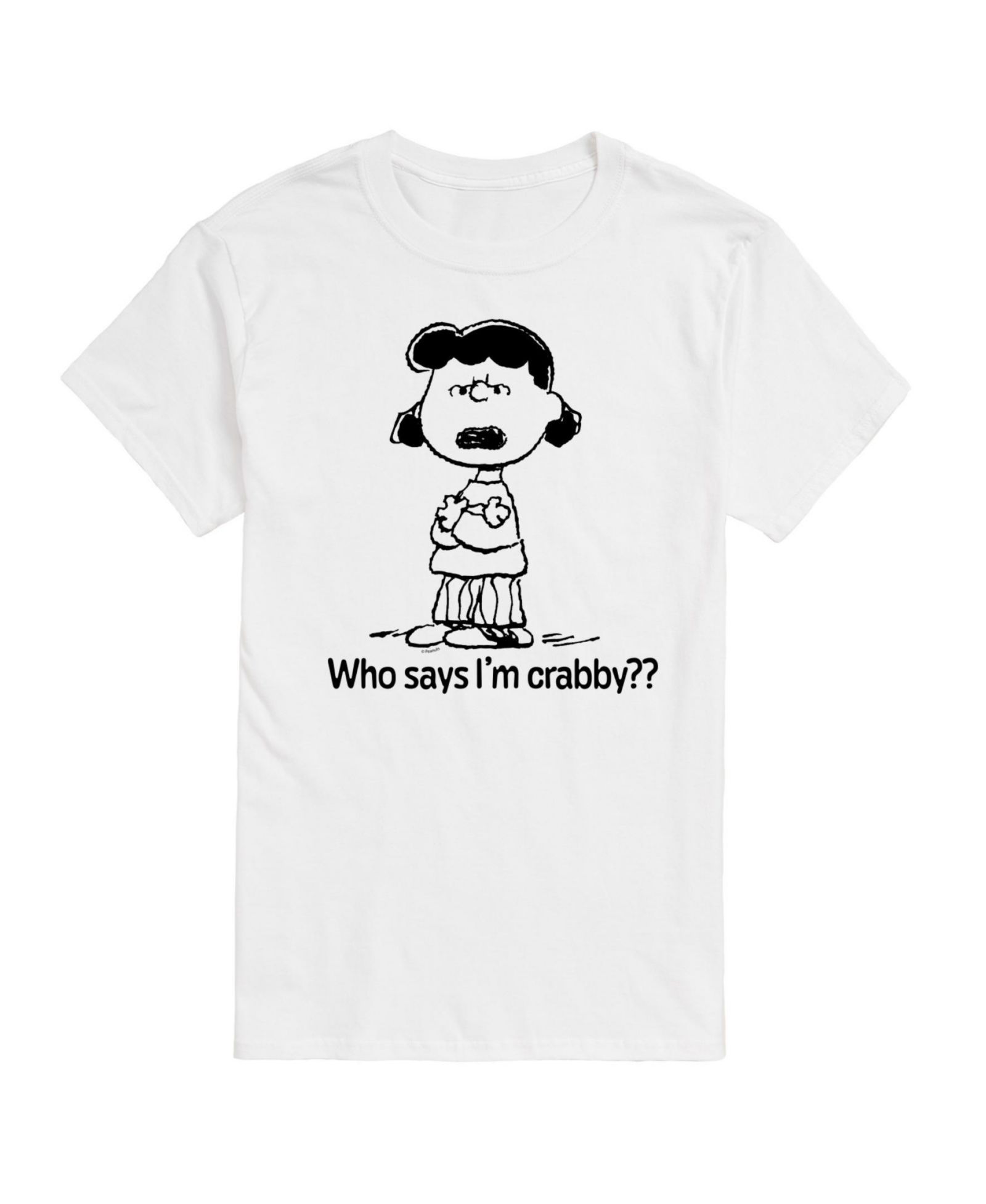 Hybrid Apparel Peanuts Crabby Mens Short Sleeve Tee