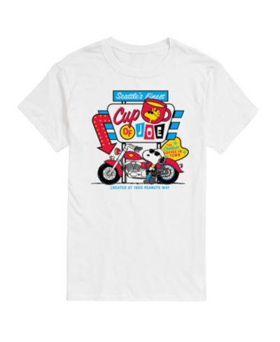 Мужская футболка Hybrid Apparel Peanuts Coffee Short Sleeve Tee