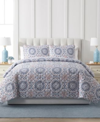 Комплект из 3-х стеганых покрывал VCNY Home Sea Medallion, Full/Queen
