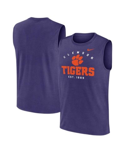 Nike Мужской спортивный топ Muscle Tank Purple Clemson Tigers Primetime Legend Lock Up