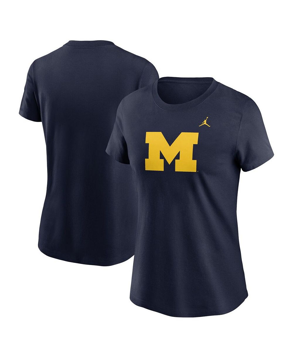 Женская футболка Jordan Michigan Wolverines Primetime Evergreen Logo