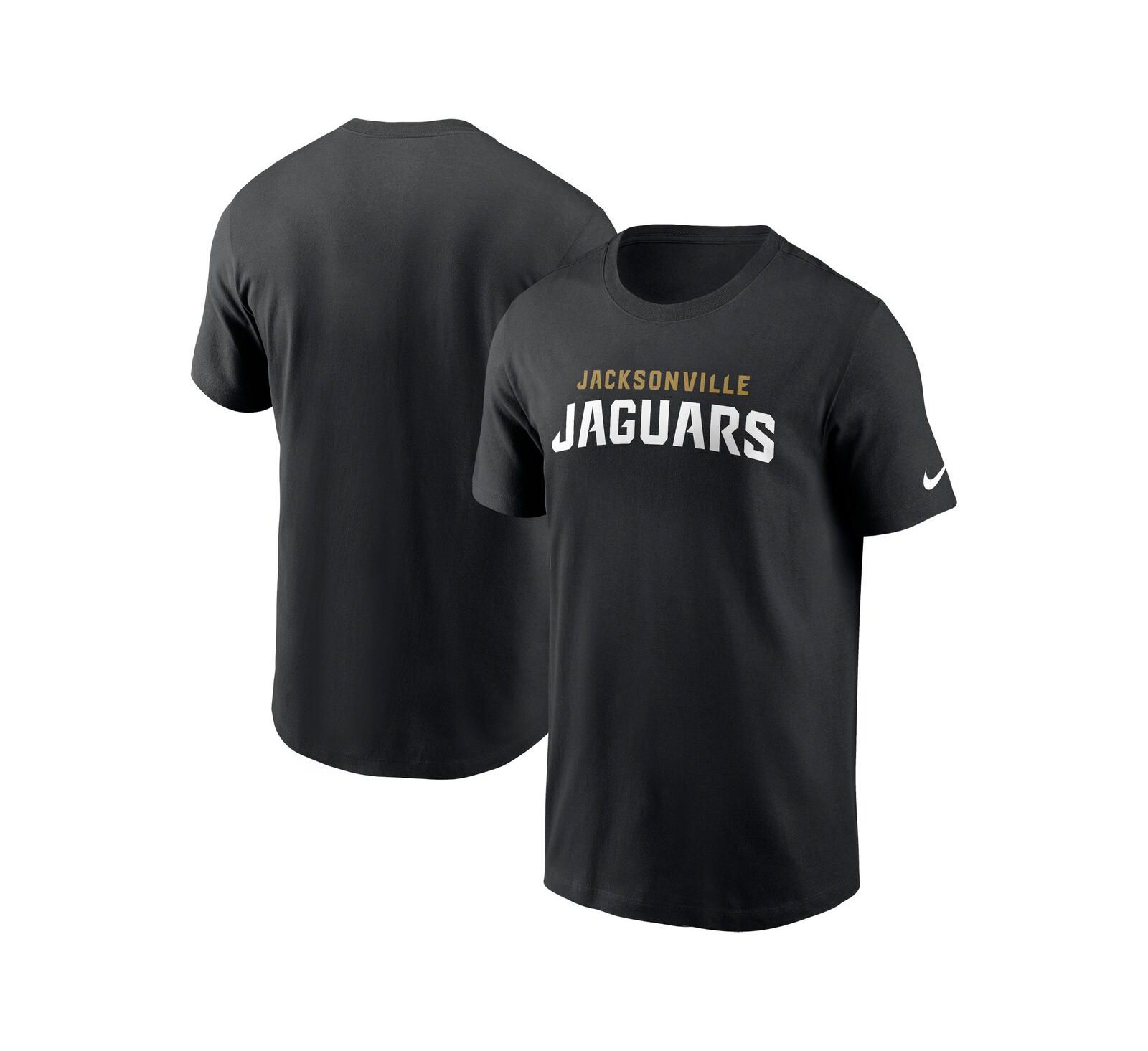 Nike Men's Black Jacksonville Jaguars Primetime Wordmark Essential T-Shirt