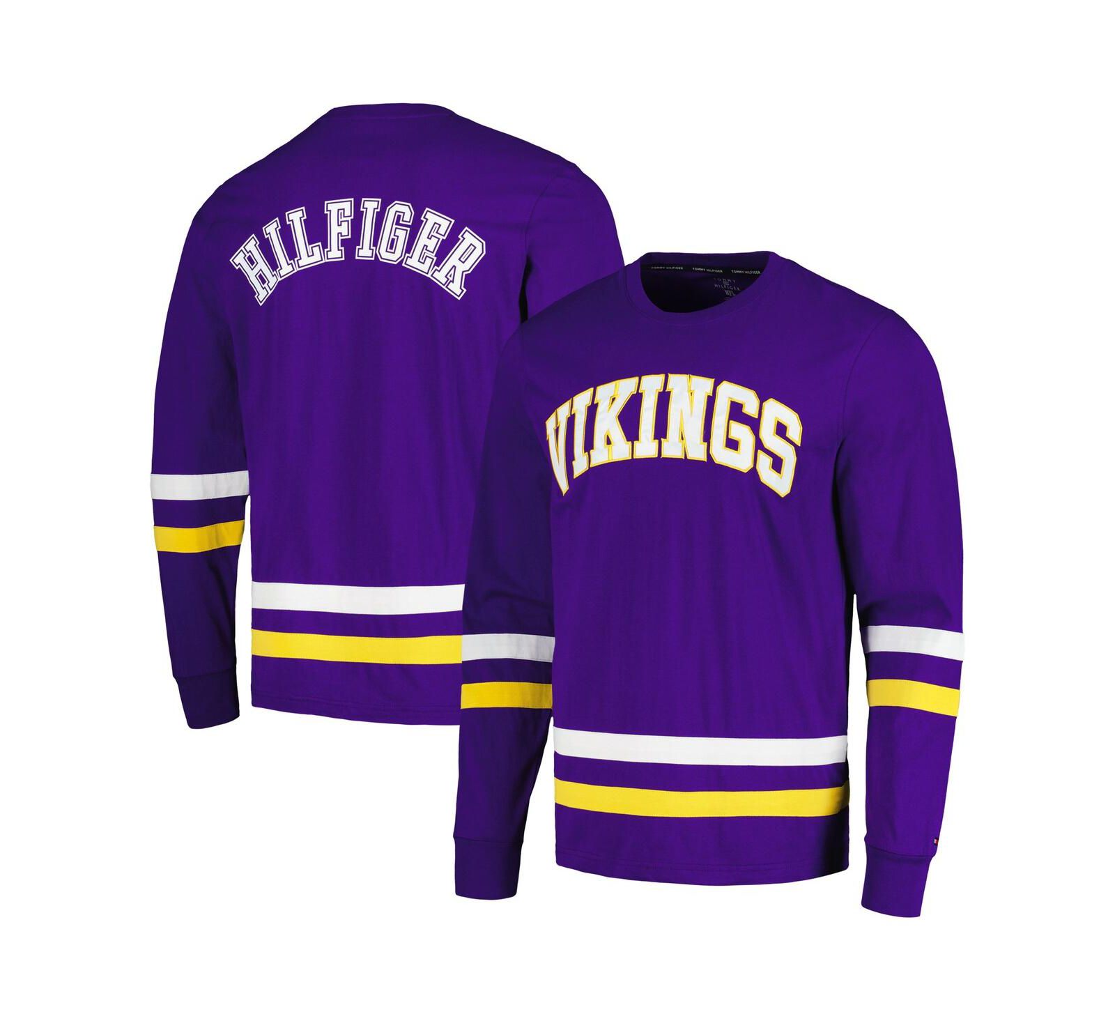 Tommy Hilfiger Men's Purple/Gold Minnesota Vikings Nolan Long Sleeve T-Shirt