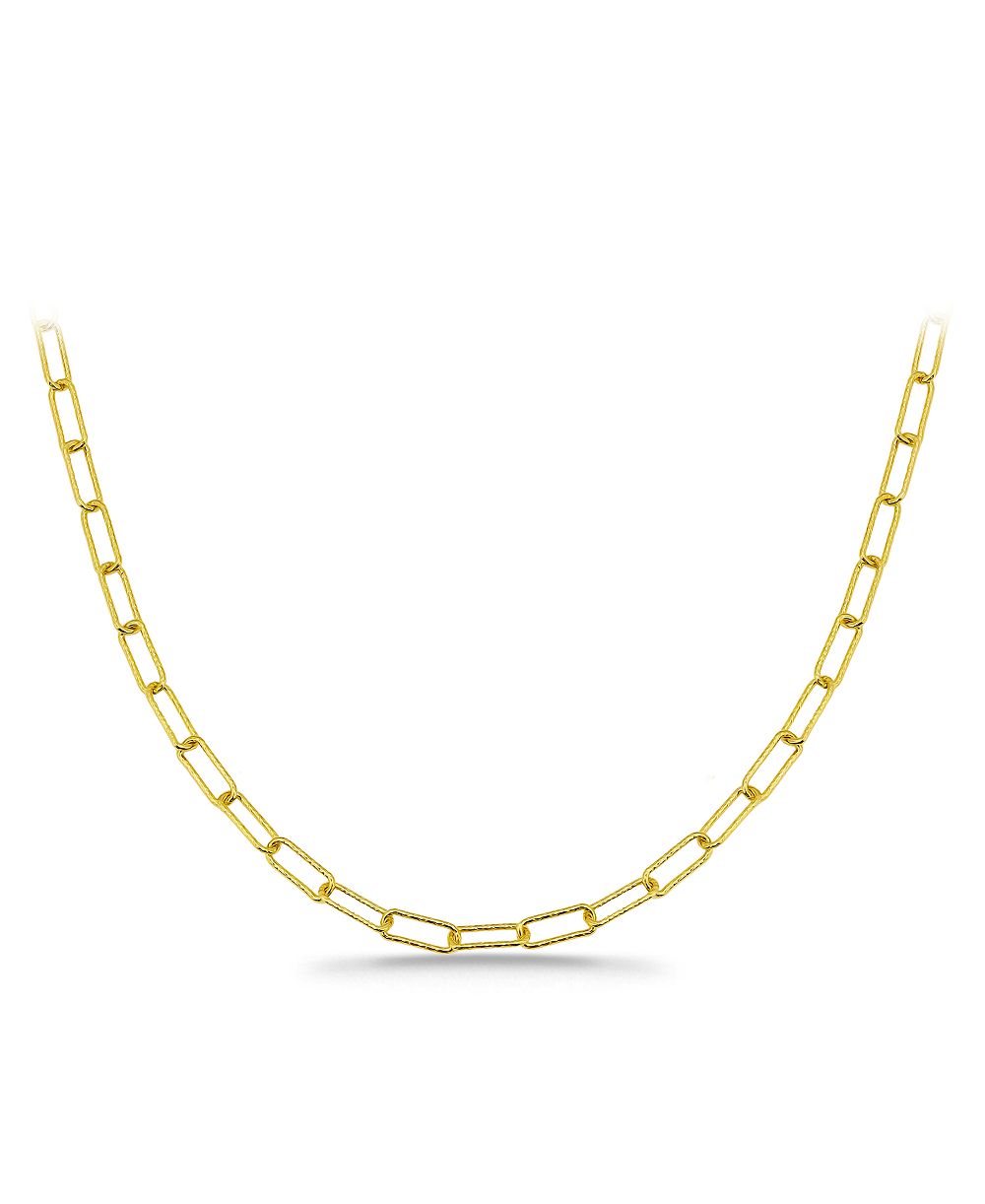 Ожерелье Giani Bernini Paperclip Link 16" Chain, 18k Gold-Plated Sterling Silver