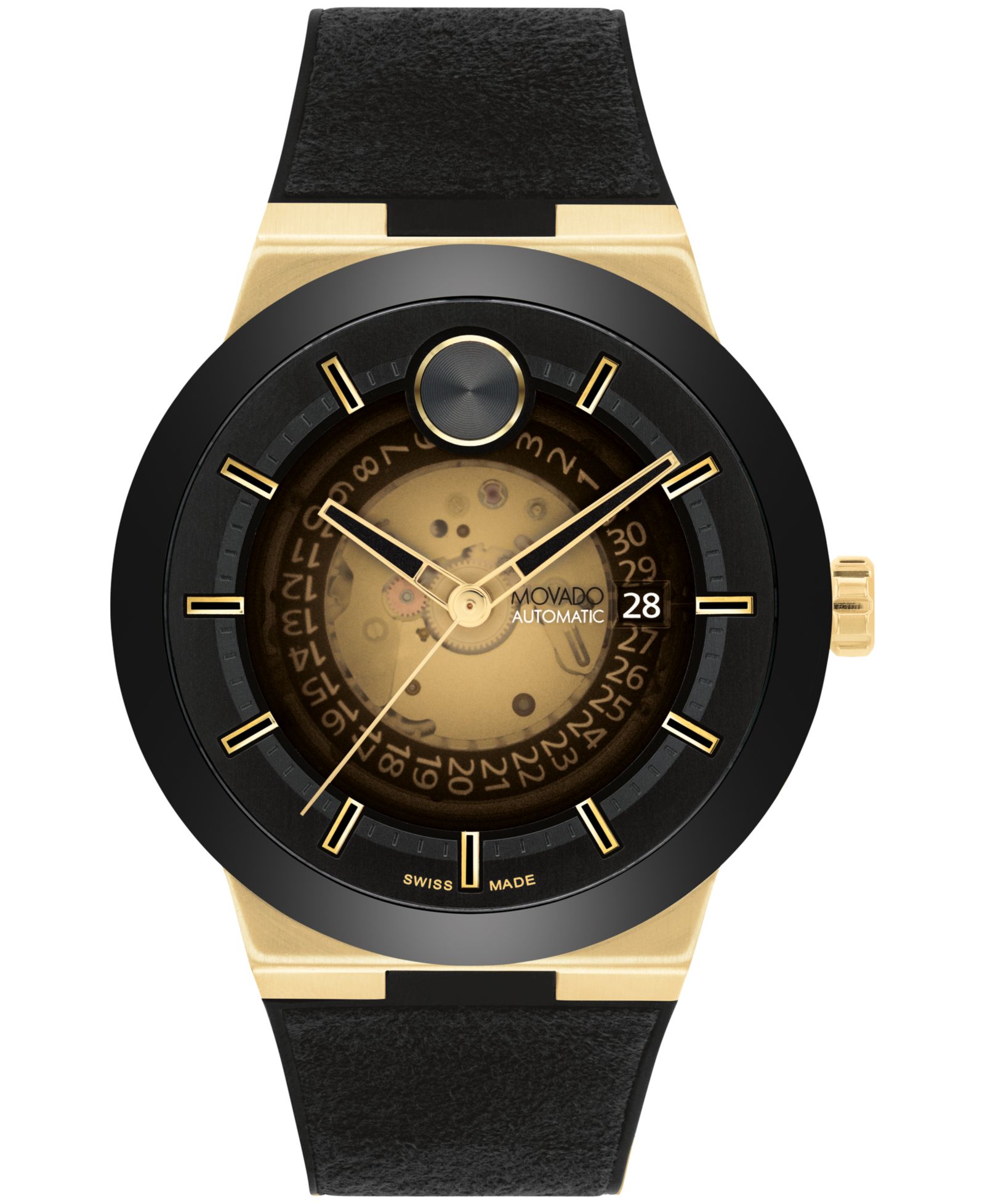 Movado Мужской Bold Fusion Automatic Swiss Auto Anthracite Fabric 43.50MM Watch