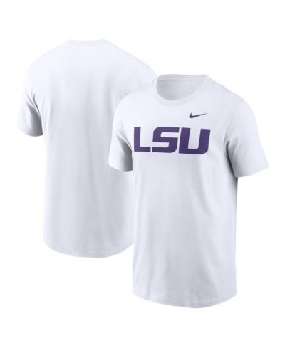 Nike Мужская футболка LSU Tigers Primetime Evergreen Logo Heather Gray