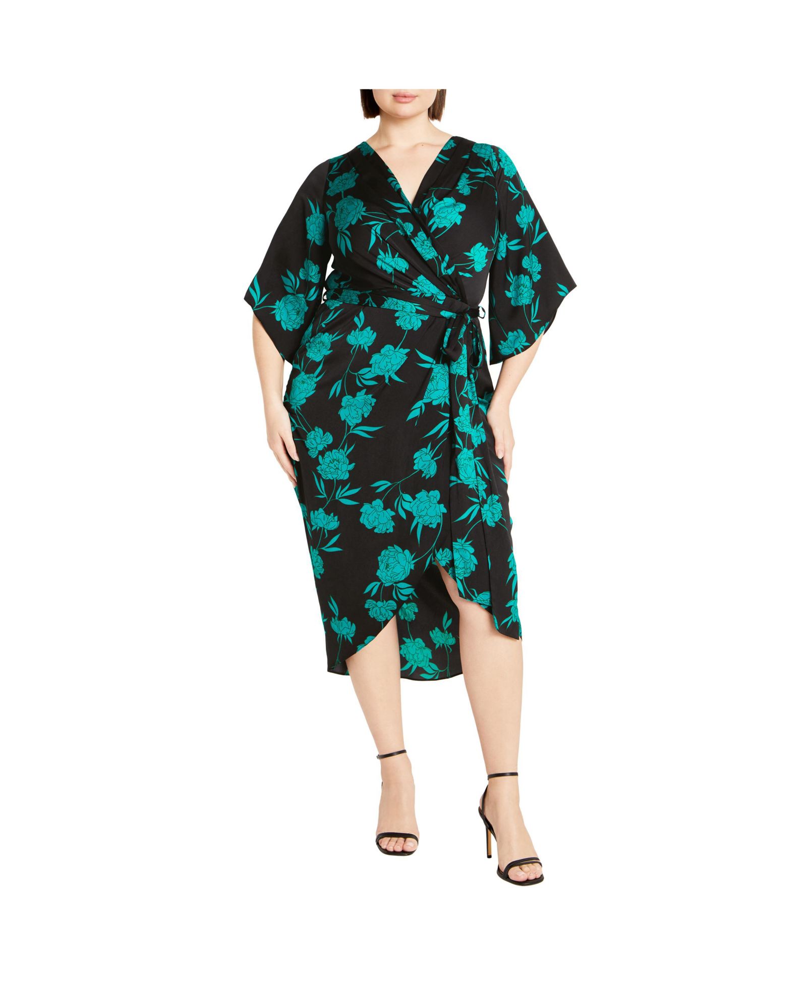 Платье макси CITY CHIC Plus Size Kimberly Print