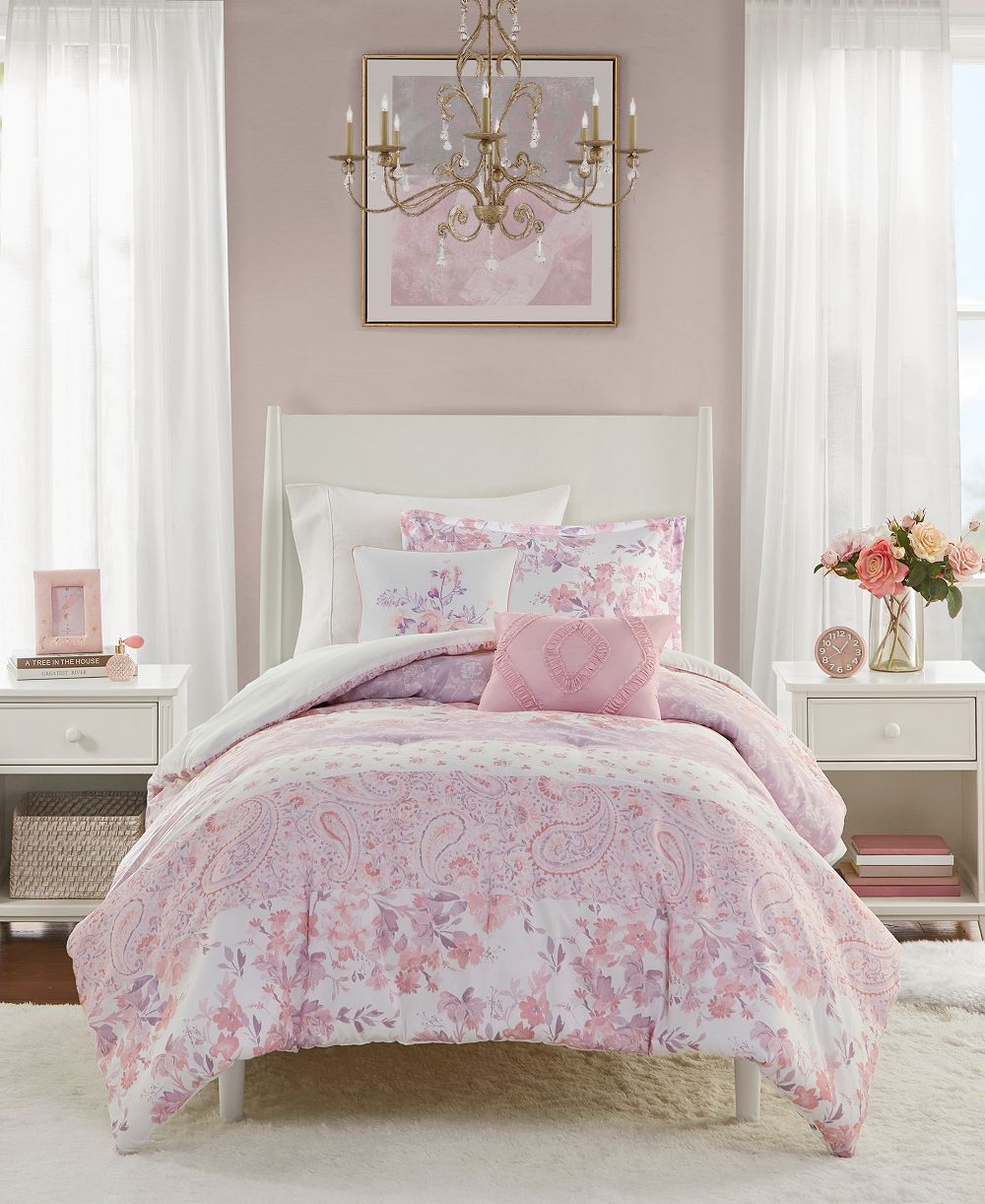 Комплект из 4 предметов Intelligent Design Oliena Floral Paisley, Twin/Twin XL