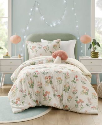 Intelligent Design Gwen Mushroom Garden Floral 3-Pc. Comforter Set, Twin/Twin XL