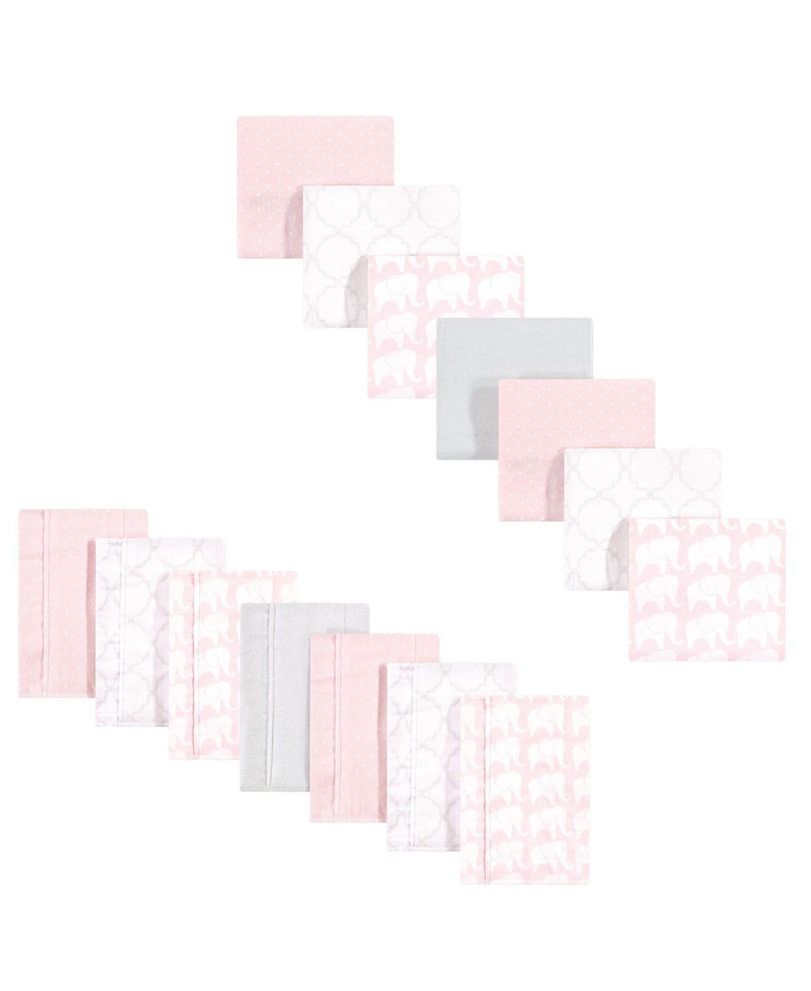 Набор из 14 предметов Hudson Baby Premium Cotton Flannel: пеленки и салфетки для кормления