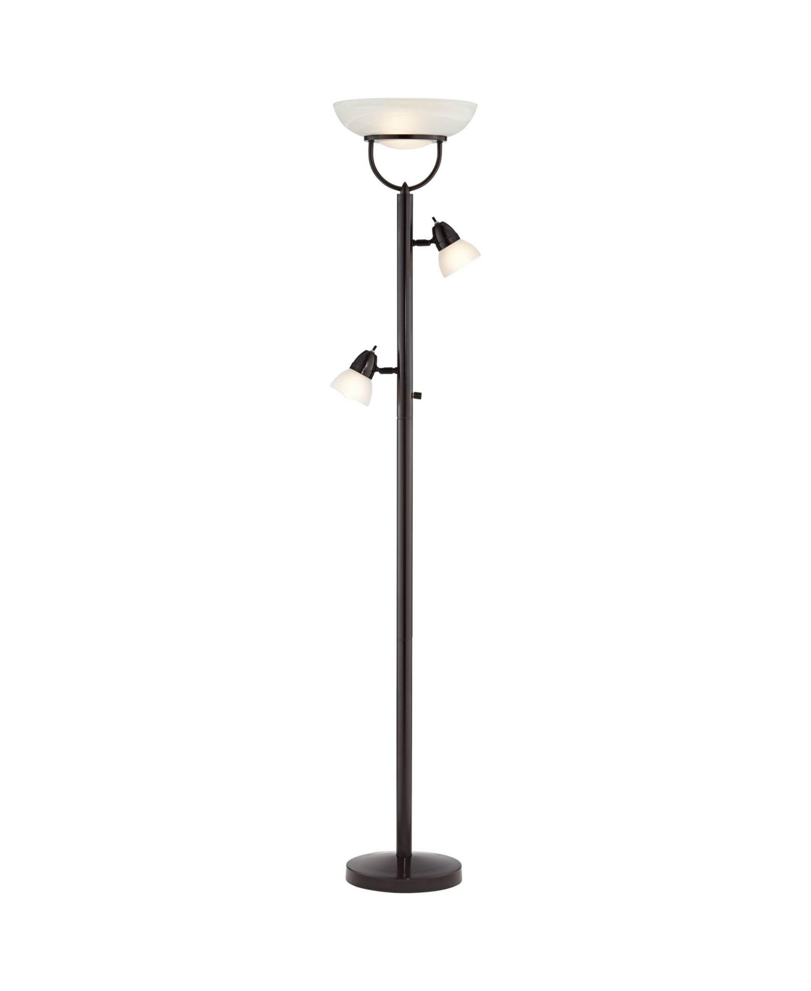 360 Lighting Торшер Modern Torchiere 3-in-1 Design 70" Tall Tiger Bronze
