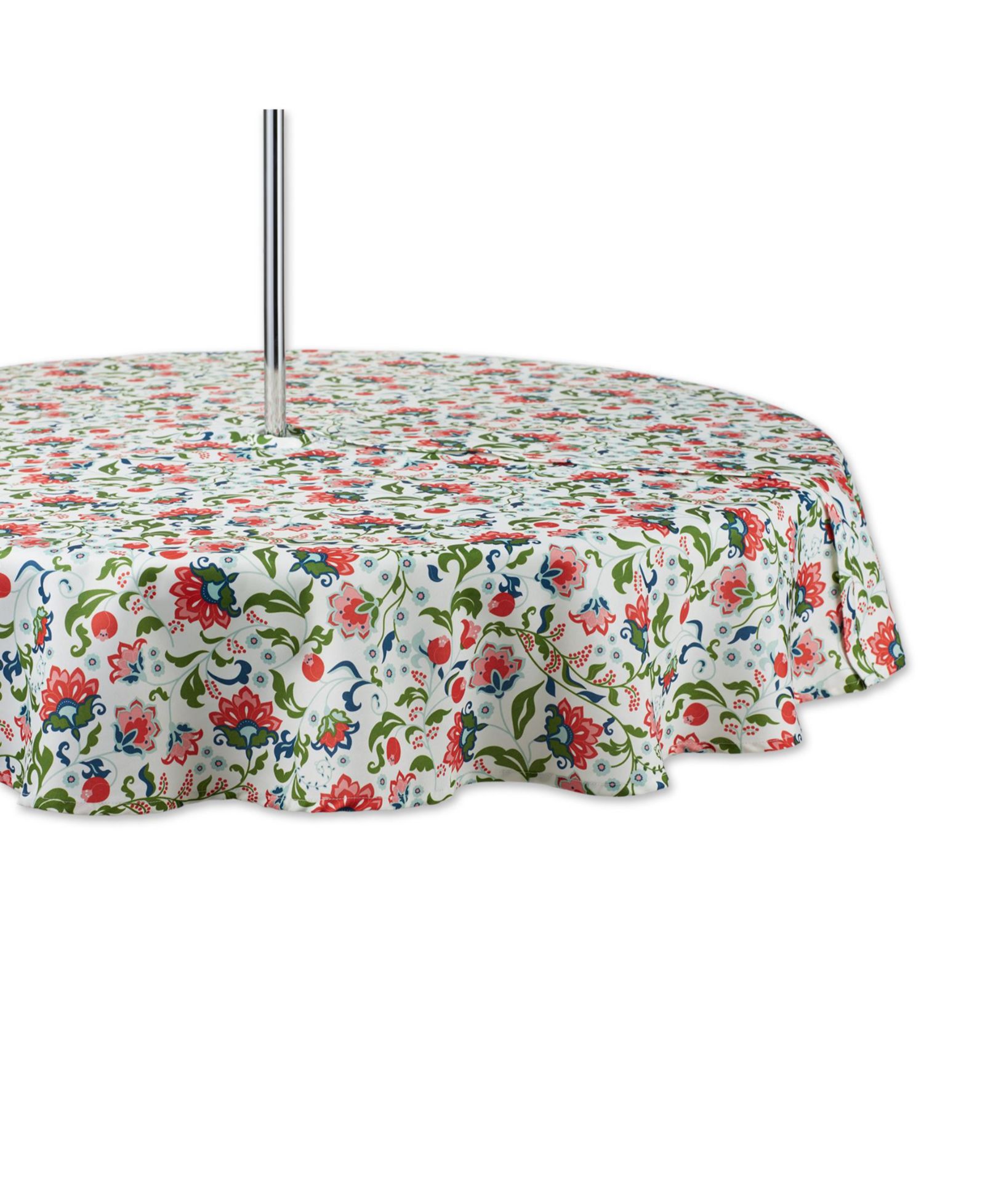 Скатерть Design Imports с цветочным принтом и молнией, круглая 60