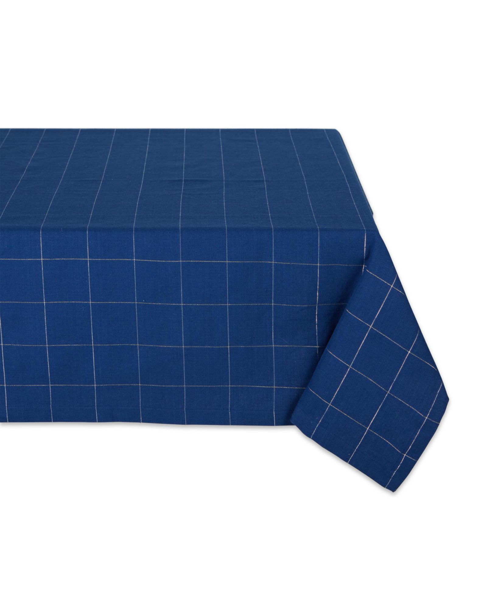 Design Imports Windowpane Tablecloth, 52"x52 "
