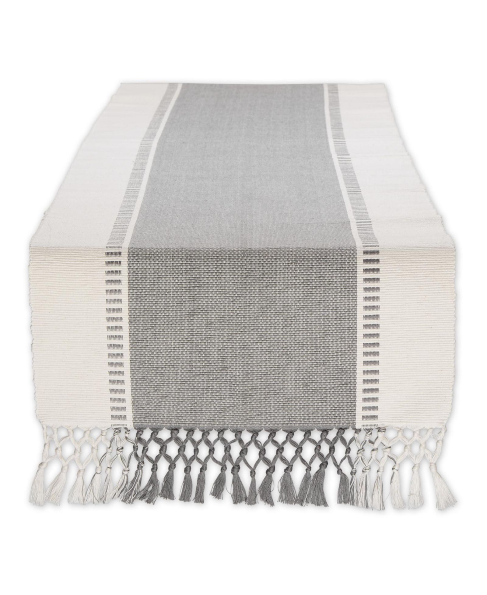 Design Imports Дорожка на стол Dobby Stripe Ribbed, 13"x108 "