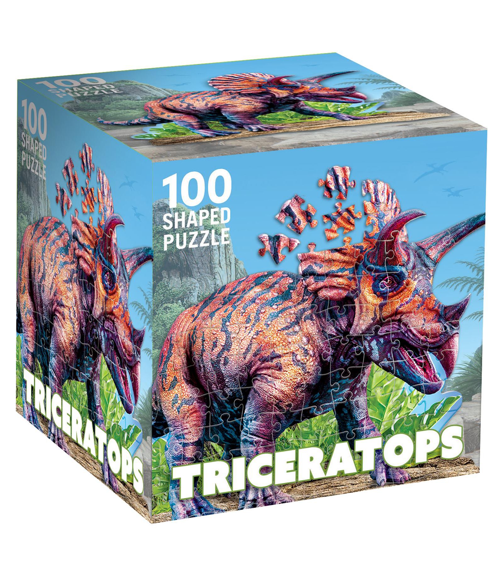 Пазл Triceratops 100 Piece Shaped Jigsaw Puzzle