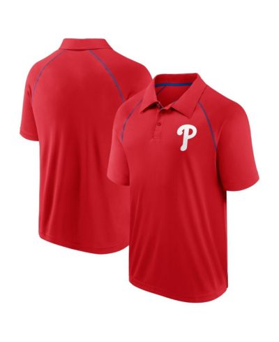 Мужская поло Fanatics Red Philadelphia Phillies Strong Alone Raglan