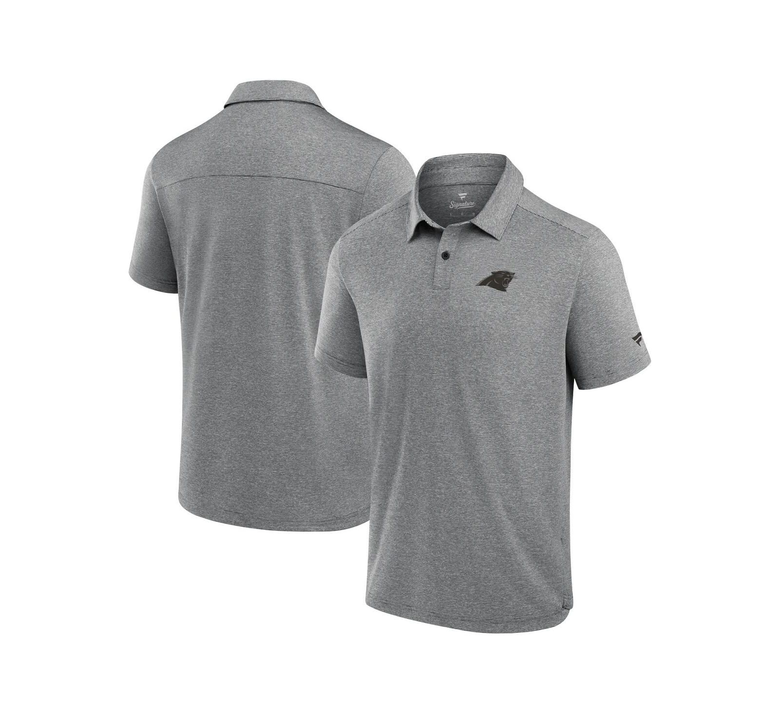 Поло рубашка Fanatics Men's Grey Carolina Panthers Front Office Tech