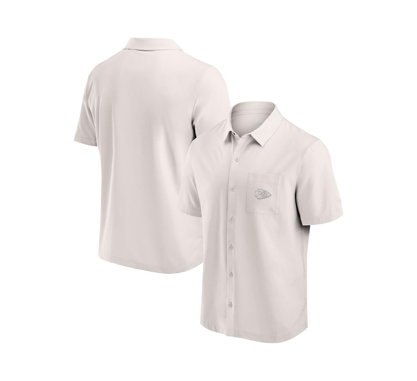 Мужская рубашка Fanatics Cream Kansas City Chiefs Front Office Button-Up