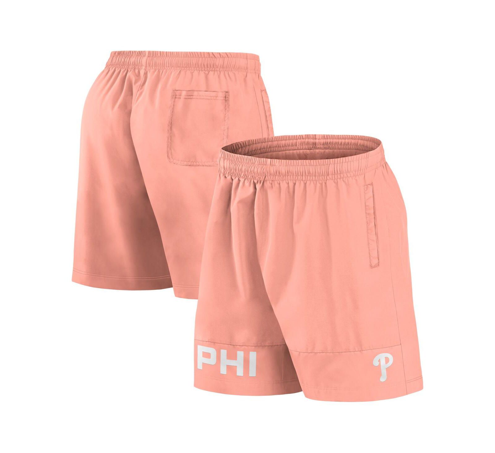 Fanatics Men's Coral Philadelphia Phillies Elements Swim Shorts