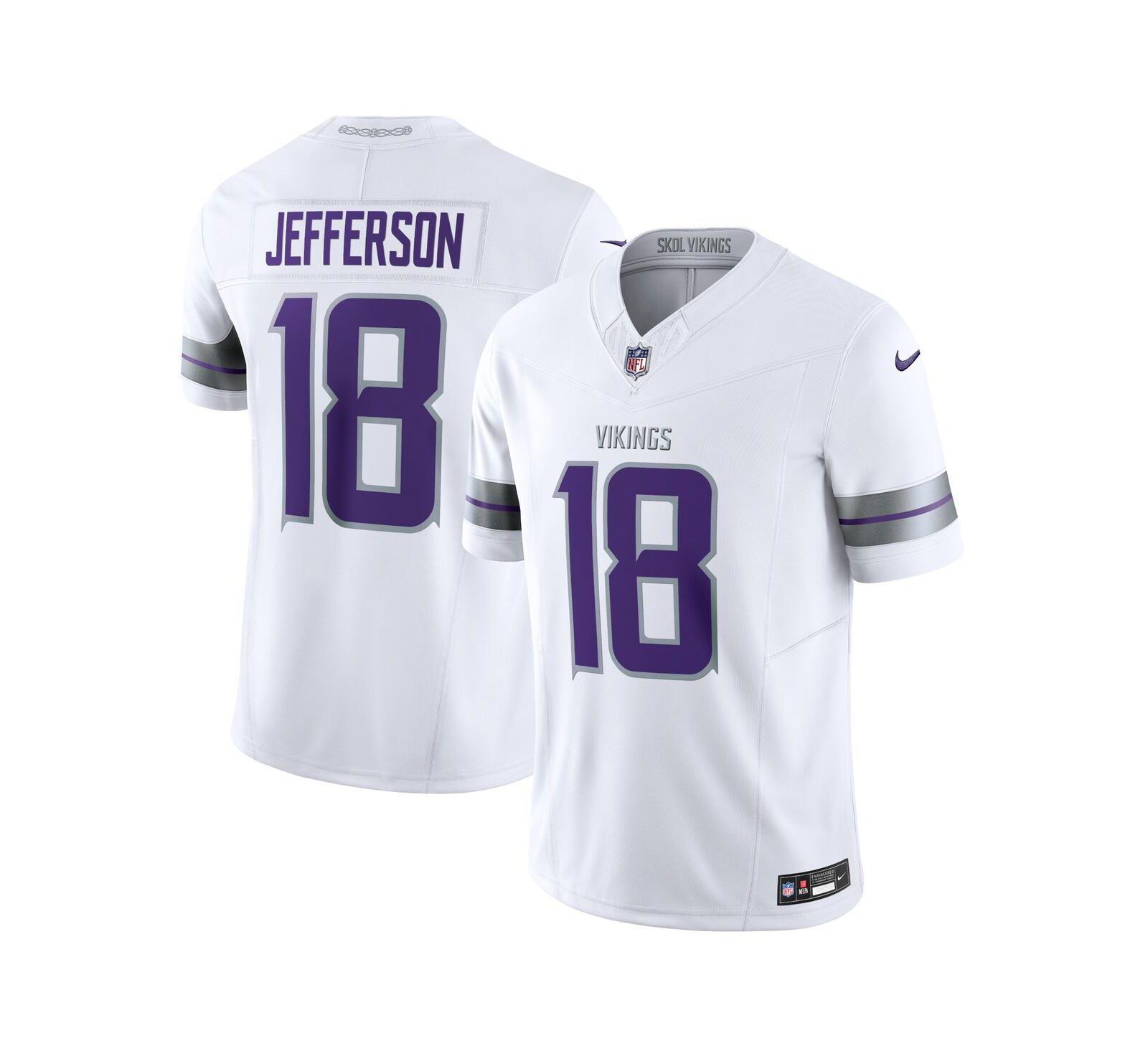 Мужская джерси Nike Justin Jefferson Minnesota Vikings Alternate Vapor F.U.S.E. Limited