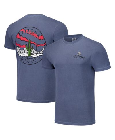 Мужская и женская футболка Image One Arizona Wildcats Scenic Comfort Colors, темно-синяя