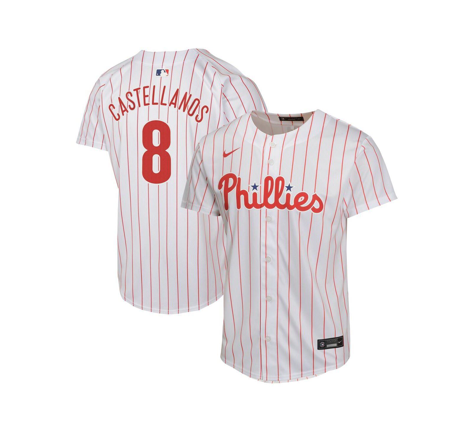 Детская джерси Nike Nick Castellanos White Philadelphia Phillies Home Game Player
