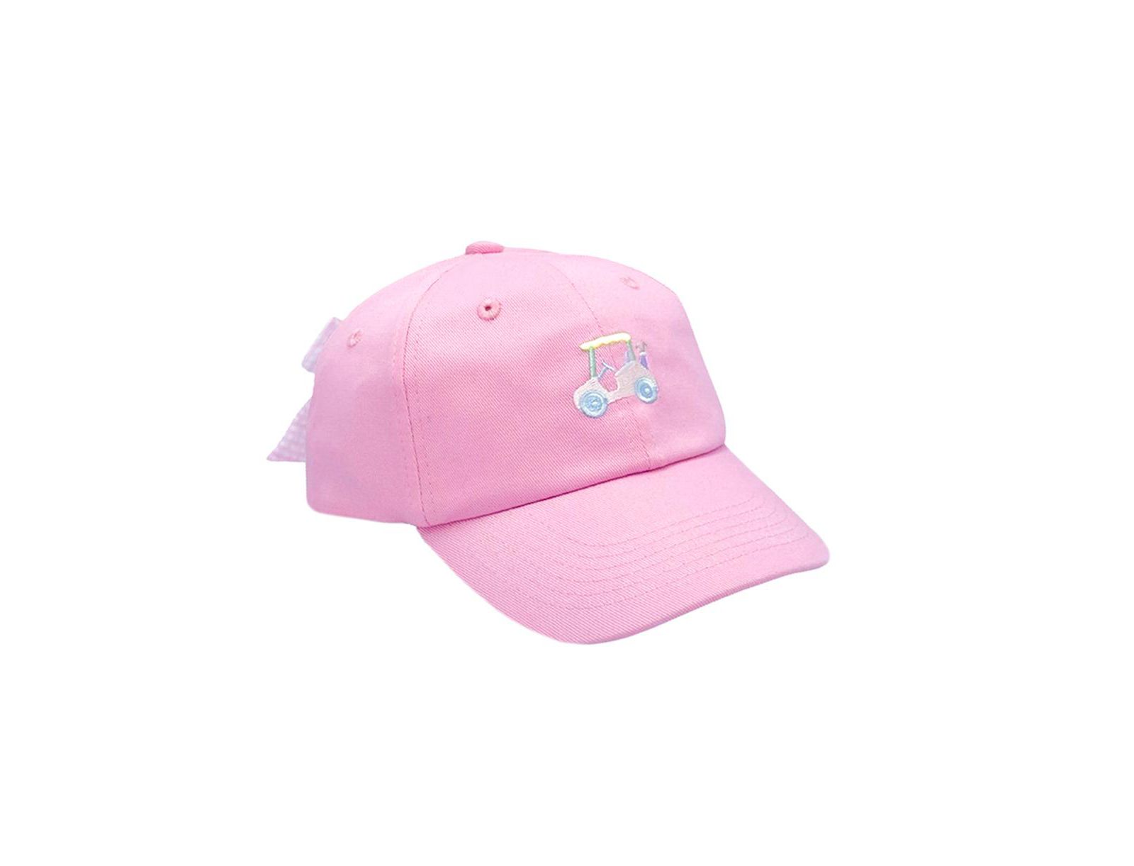 Детская бейсболка Bits & Bows Rainbow Golf Cart Bow Baseball Hat в розовом цвете