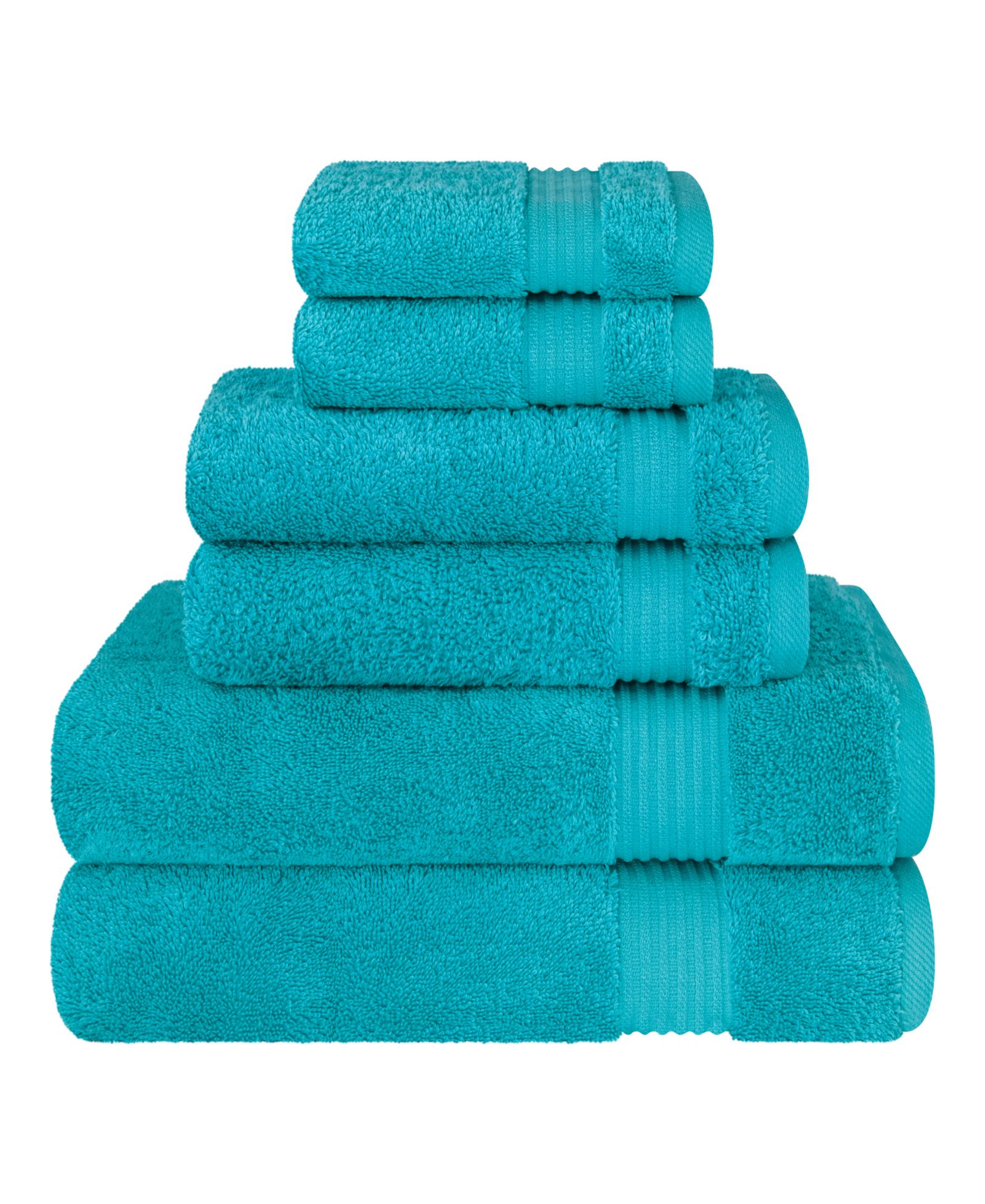 American Soft Linen Bekos Premium 100% Turkish Cotton 6-Piece Bath Towel Set