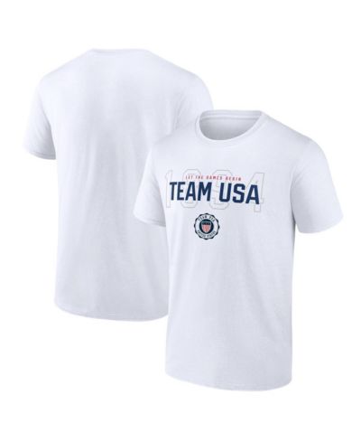 Мужская футболка Fanatics Team USA White Bold Outline