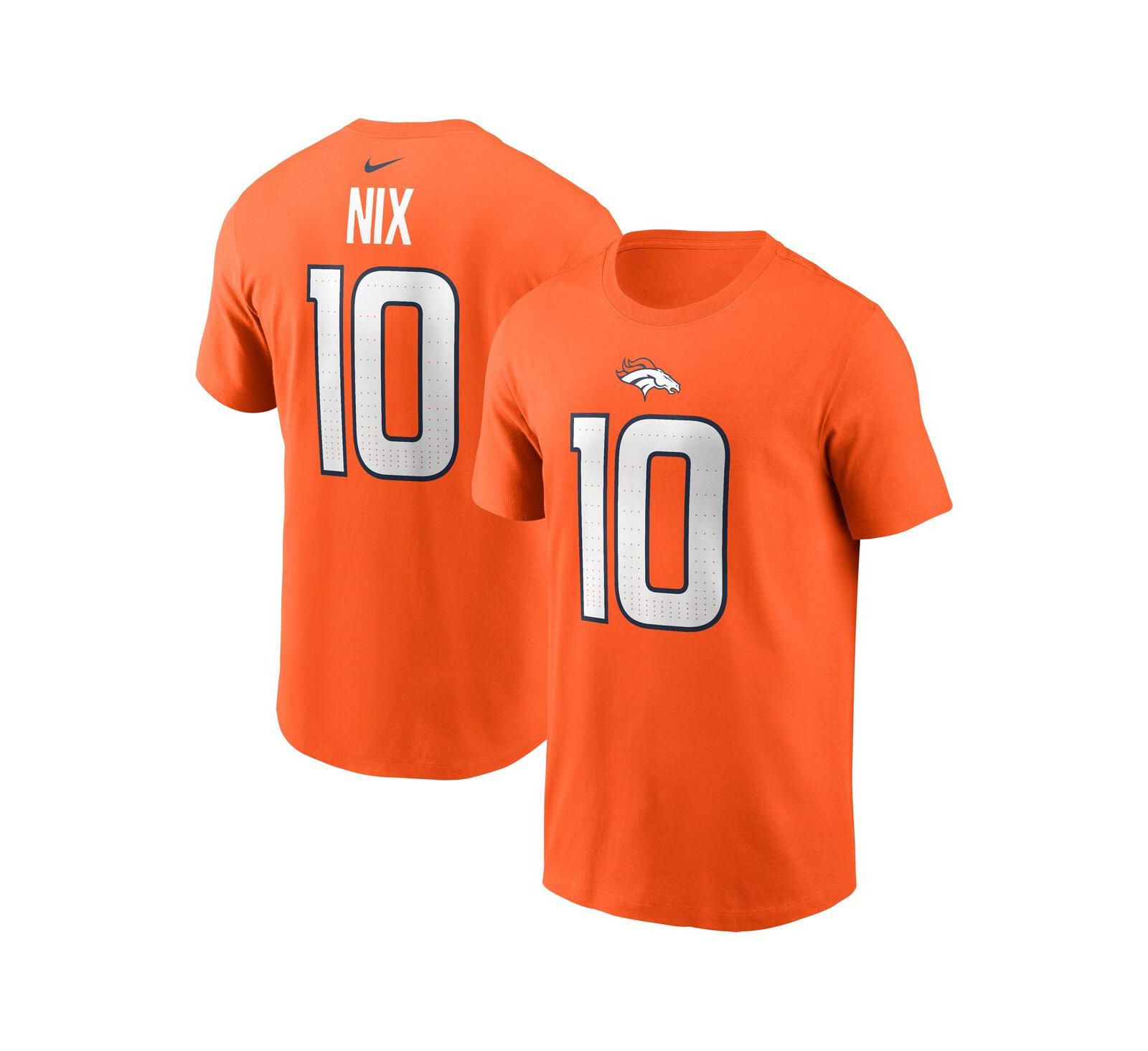 Детская футболка Nike Bo Nix Orange Denver Broncos 2024 NFL Draft
