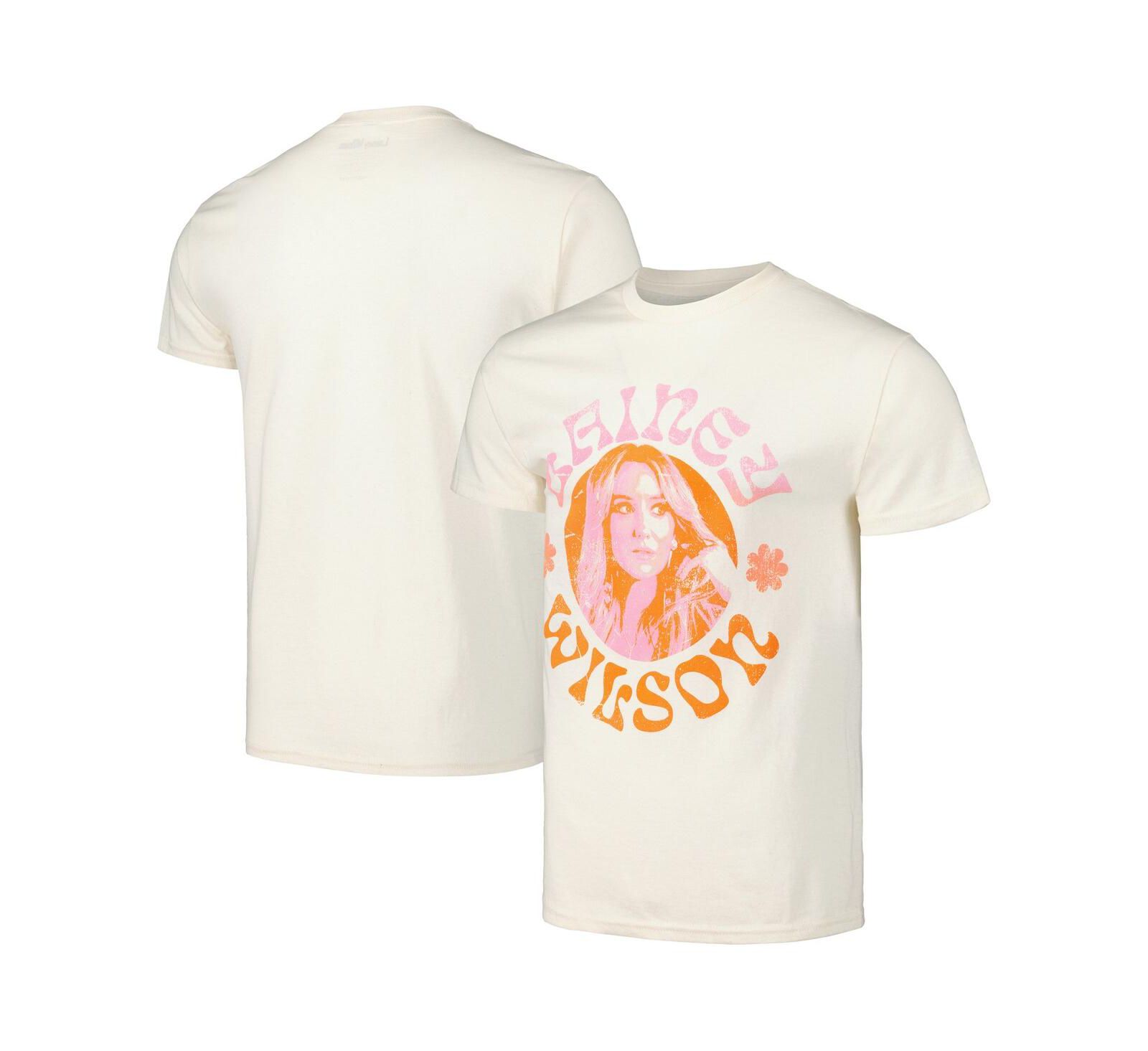 Мужская и женская футболка Manhead Merch Natural Lainey Wilson Flower Photo