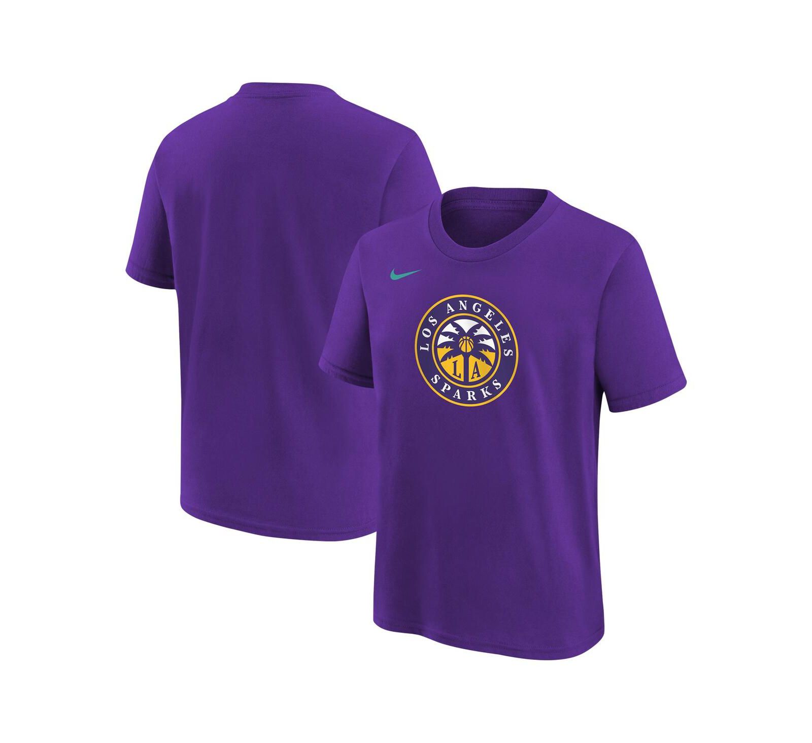 Nike футболка с логотипом Los Angeles Sparks для мальчиков и девочек Purple